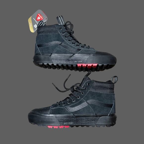 Vans Sk8-Hi MTE Waterproof Insulated Black Suede Men’s 7 All Weather - Picture 2 of 6